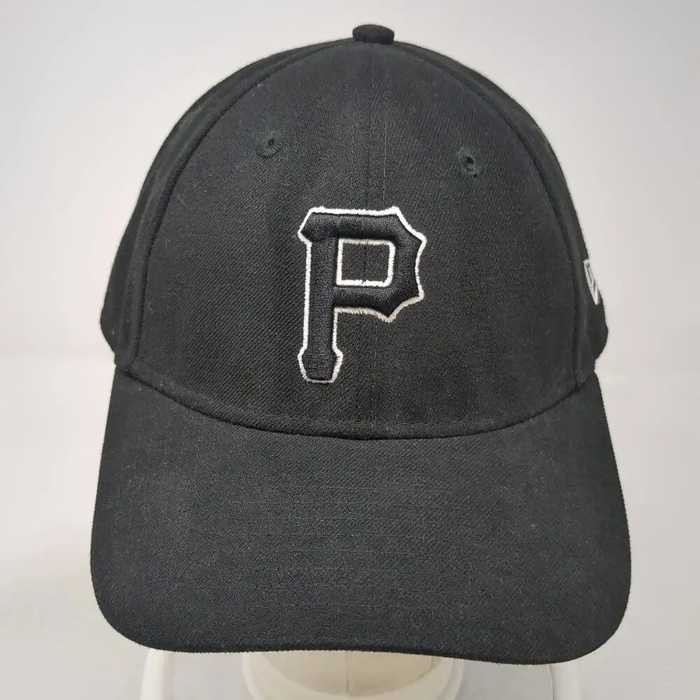 New Era Baseball Cap Black One Size MLB Pittsburgh Pirates Skull Strapback Hat